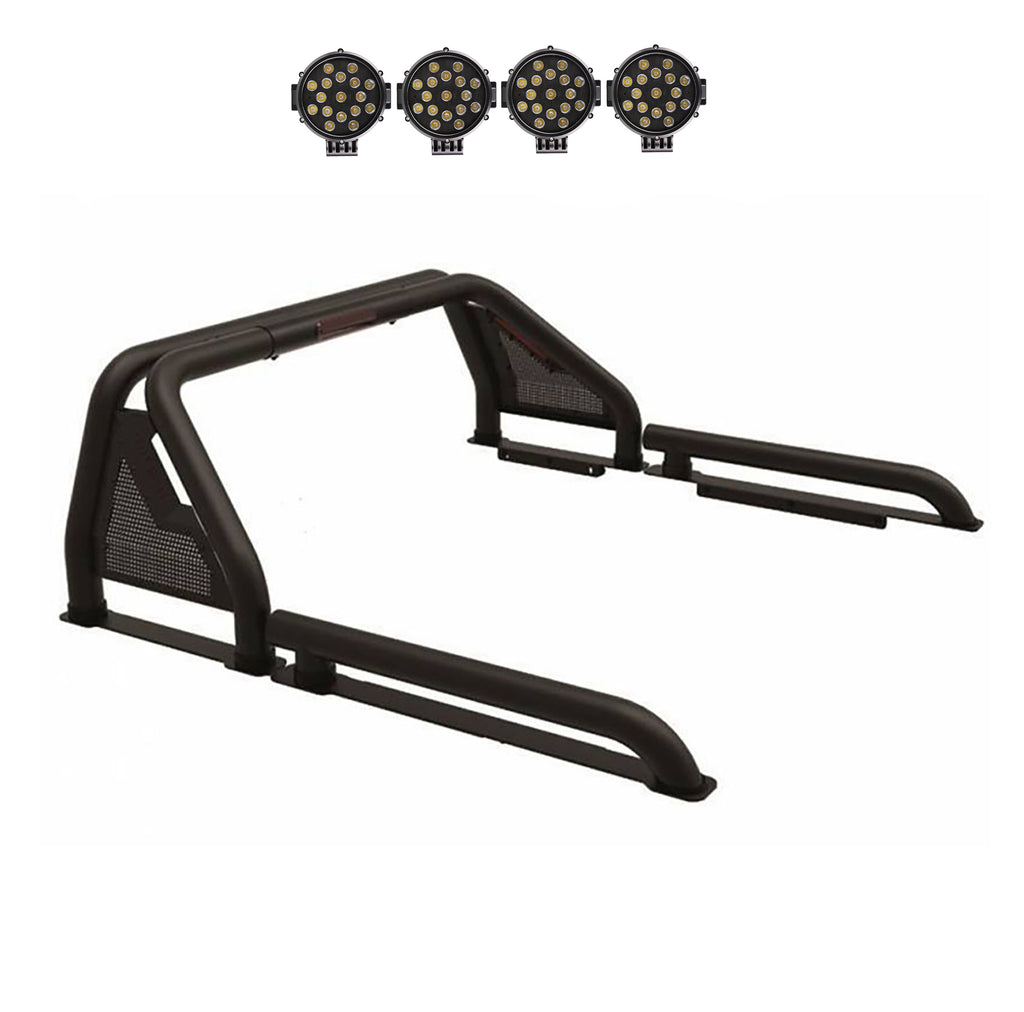 Black Horse Off Road GLRB-01B-PLB Gladiator Roll Bar Kit
