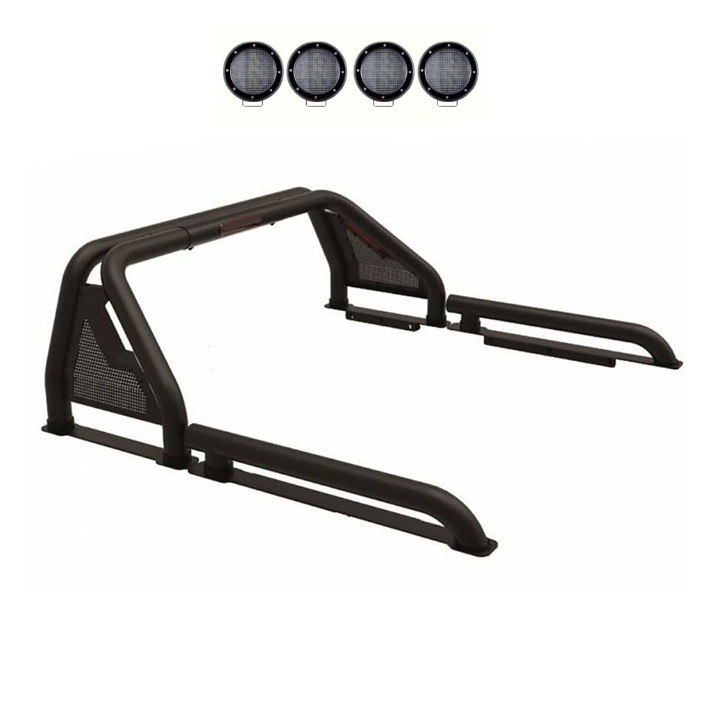 Black Horse Off Road GLRB-05B-PLFB Gladiator Roll Bar Kit
