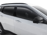 Husky Liners 2884034 Low Profile Ventvisor Deflector; Smoke with Chrome Trim; Outside Mount; 4 pc.