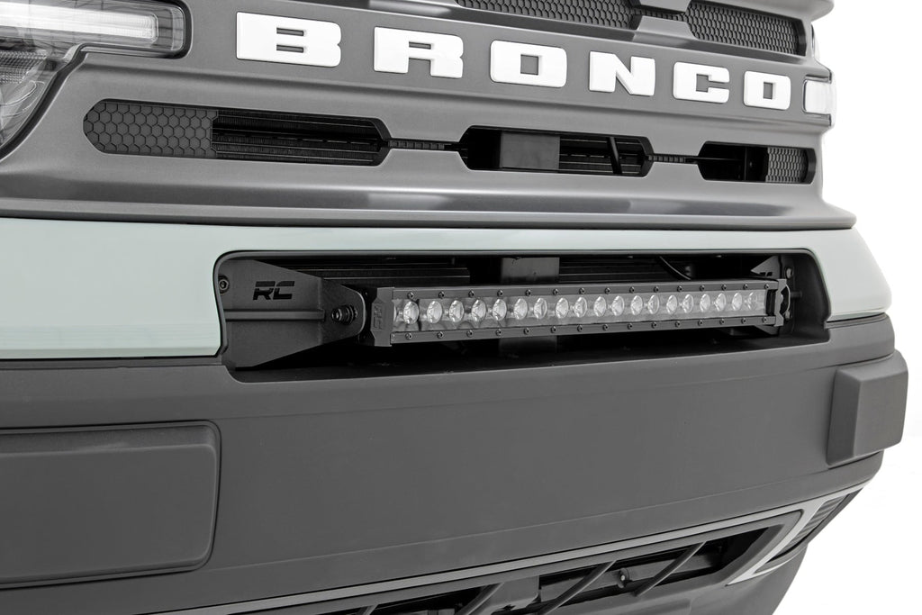 LED Light Kit | Bumper Mount | 20" Black Single Row | Ford Bronco Sport (21-26)