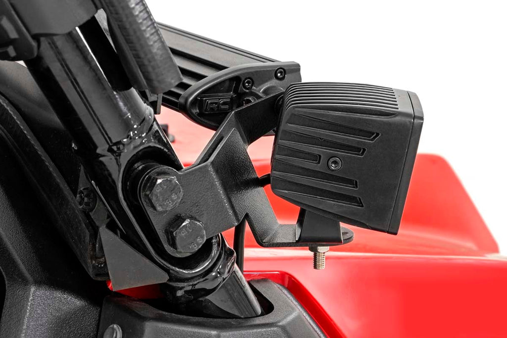 LED Light Kit | Cage Mount | 2" Black Pair | Honda Pioneer 1000 