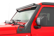 Load image into Gallery viewer, LED Light Kit | Windshield Mount | 50" BLK Single Row | Jeep Gladiator JT/Wrangler JL (18-26)