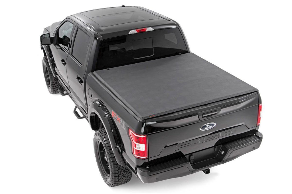 Soft Tri-Fold Bed Cover | 5'7" Bed | Ford F-150 (15-20)/Raptor (17-20) 