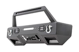 Rough Country 11826 FR Bumper | Stubby | Hoop | BLK LED | Jeep Gladiator JT/Wrangler JK & JL/Wrangler Unlimited