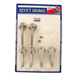 Scott Drake KIT-DH-4 65-67 Coupe/Convertible Door Handle & Window Crank Kit (Late 1965)