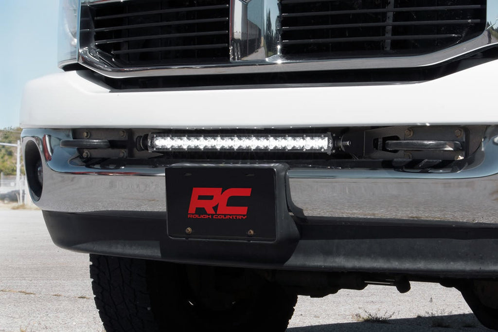 LED Light Kit | Bumper Mount | 20" Black Single Row | Ram 2500 (03-18)/3500 (03-18) 