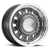 Legendary Wheels LW60-50744B 12 Slot - 15x7 - 4x4.5 - 4.25 BS - Charcoal