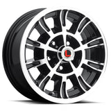 Legendary Wheels LW66-50754A GT6 - 15x7 - 5x4.5 - 4.25 BS - Gloss Black/Machined