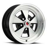 Legendary Wheels LW67-50754A Flat 5 - 15x7 - 5x4.5 - 4.25 BS - Gloss Black/Machined