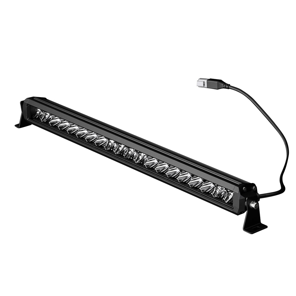 Black Horse Off Road PL3104FS-SNL3W Clear Aluminum 20in 3W single row