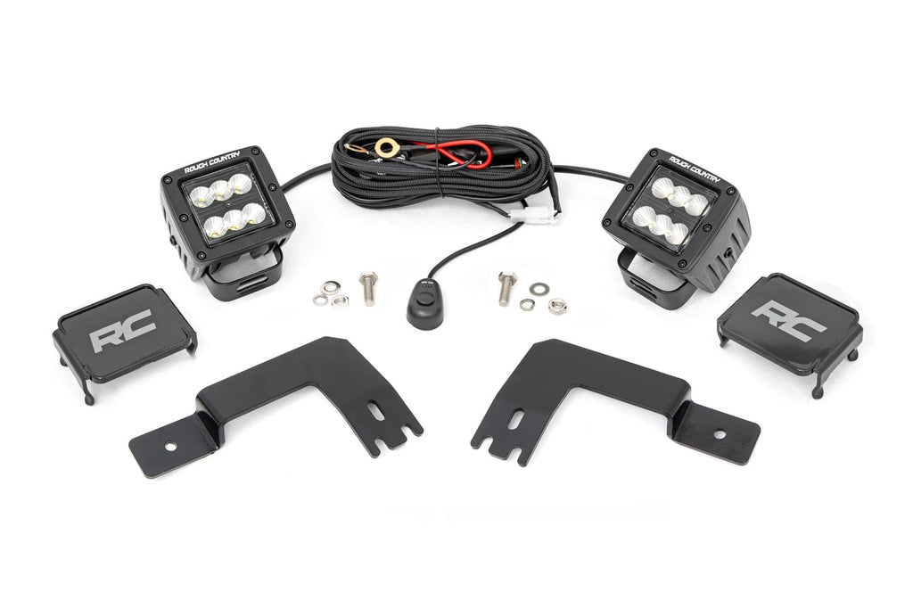 LED Light | Under Bed Mount | 2" Black Pair | Flood | Polaris XPEDITION ADV 5 