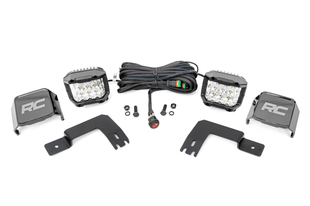 LED Light | Under Bed Mount | 3" Chrome Pair | Wide Angle | Polaris XPEDITION ADV 5 
