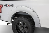 Bushwacker 20935-12 Pocket/Rivet Style Painted Fender Flares Oxford White Smooth Finish 4-Piece Set