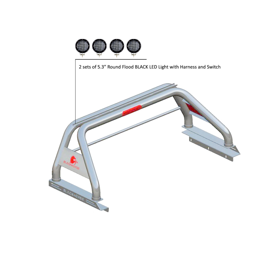 Black Horse Off Road RB002SS-PLFB Stainless Steel Stainless Steel
