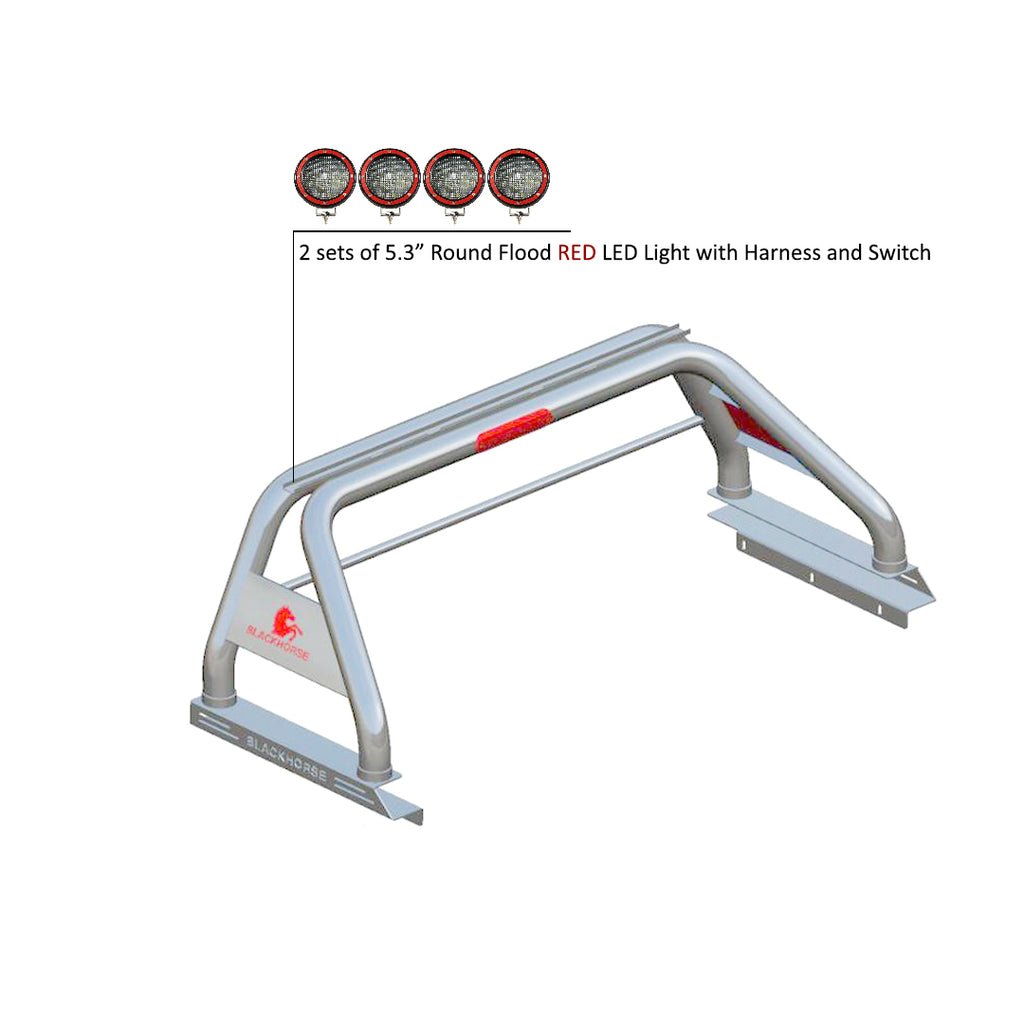 Black Horse Off Road RB002SS-PLFR Stainless Steel Stainless Steel