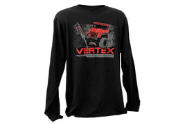 Rough Country T-Shirt | Long Sleeve | Vertex | Black | 2XL