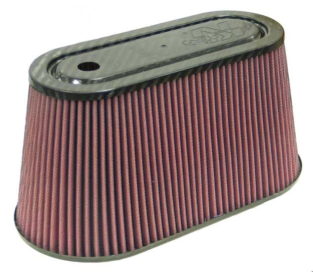 K&N RP-5070 Universal Air Filter - Carbon Fiber Top and Base