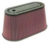 K&N RP-5070 Universal Air Filter - Carbon Fiber Top and Base