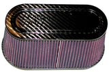 K&N RP-5115 Universal Air Filter - Carbon Fiber Top & Base