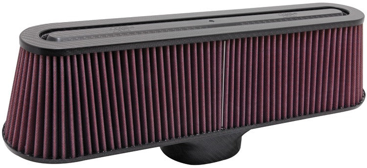 K&N RP-5135 Universal Air Filter - Carbon Fiber Top and Base