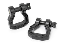 Load image into Gallery viewer, D-Ring | Forged | Pair | Black