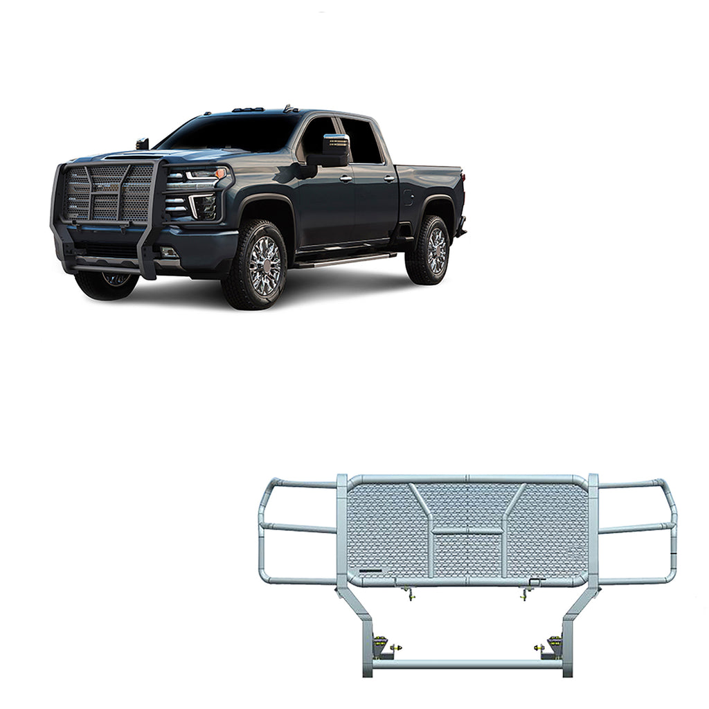 Black Horse Off Road RU-CHSI30-B Rugged Heavy Duty Grille Guard