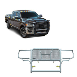 Black Horse Off Road RU-DORA20-B-LED RU-DORA20-B Rugged Heavy Duty Grille Guard Kit