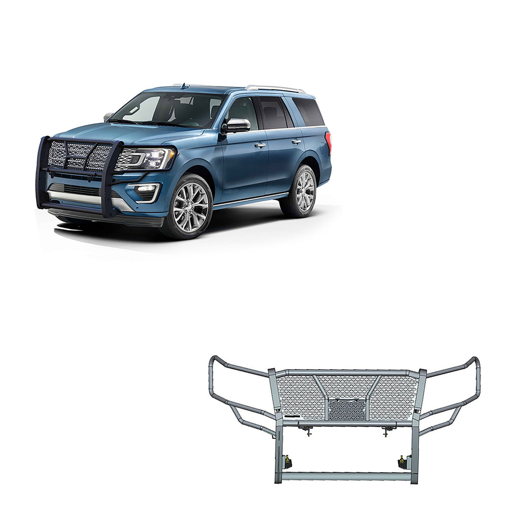 Black Horse Off Road RU-FOEX18-B-K1 RU-FOEX18-B Rugged Heavy Duty Grille Guard Kit