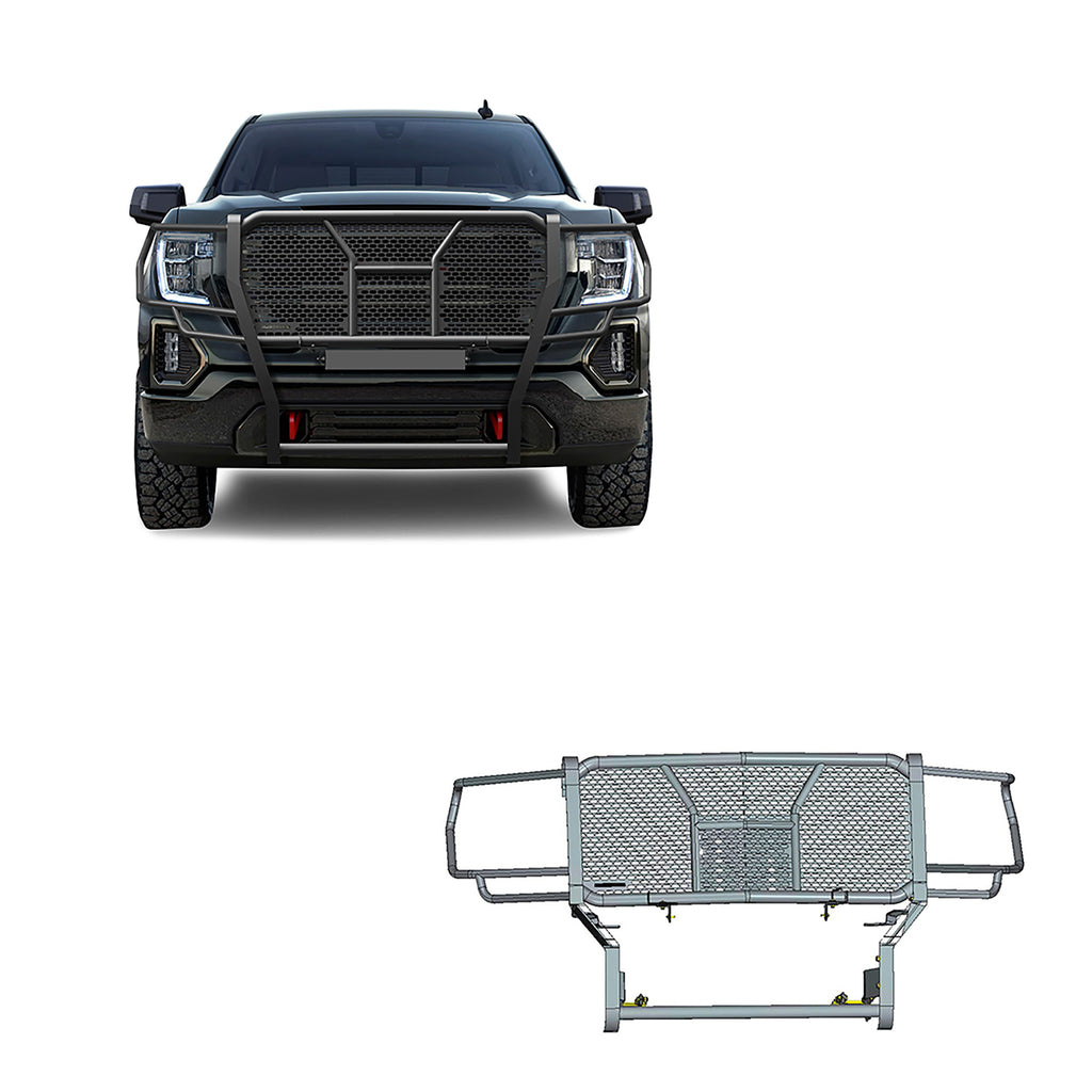 Black Horse Off Road RU-GMSI19-B Rugged Heavy Duty Grille Guard