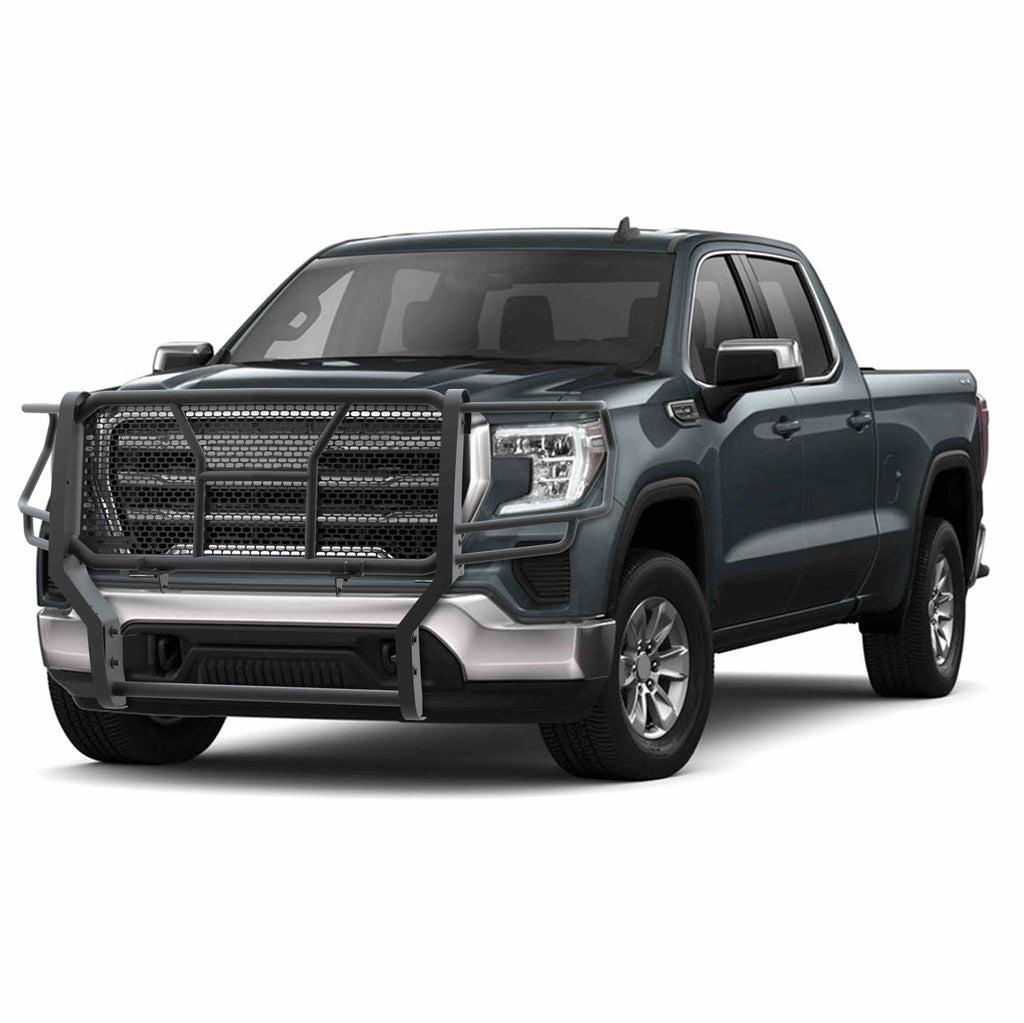 Black Horse Off Road RU-GMSI20-B-K1 RU-GMSI20-B Rugged Heavy Duty Grille Guard Kit