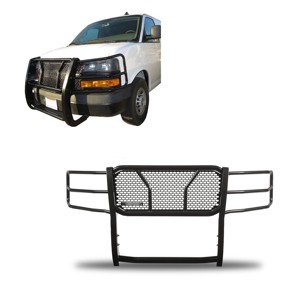 Black Horse Off Road RU-GV02MA-B Rugged Heavy Duty Grille Guard