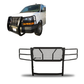 Black Horse Off Road RU-GV02MA-B Rugged Heavy Duty Grille Guard