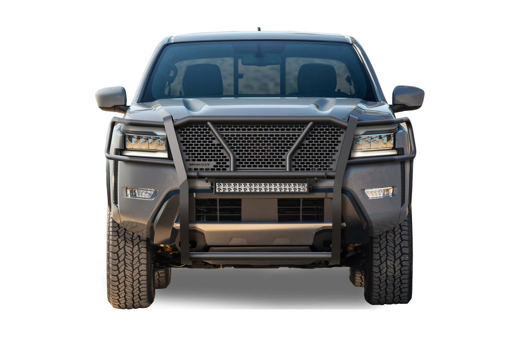 Black Horse Off Road RU-NIFR22-B-K1 Rugged Heavy Duty Grille Guard Kit