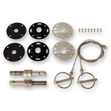 Scott Drake S1MS-16892-K 1964-1973 Ford Mustang Hood Pin Kit Billet Aluminum