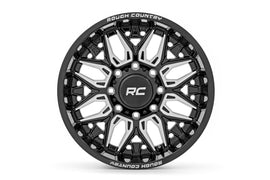 Rough Country 86 Series Wheel | One-Piece | Gloss Black | 20x10 | 6x135 | -19mm