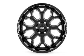 Rough Country 96 Series Wheel | One-Piece | Gloss Black | 20x10 | 8x170 | -19mm