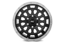 Load image into Gallery viewer, Rough Country 87 Series Wheel | Simulated Beadlock | Black/Machined | 17x8.5 | 6x5.5 | +0mm