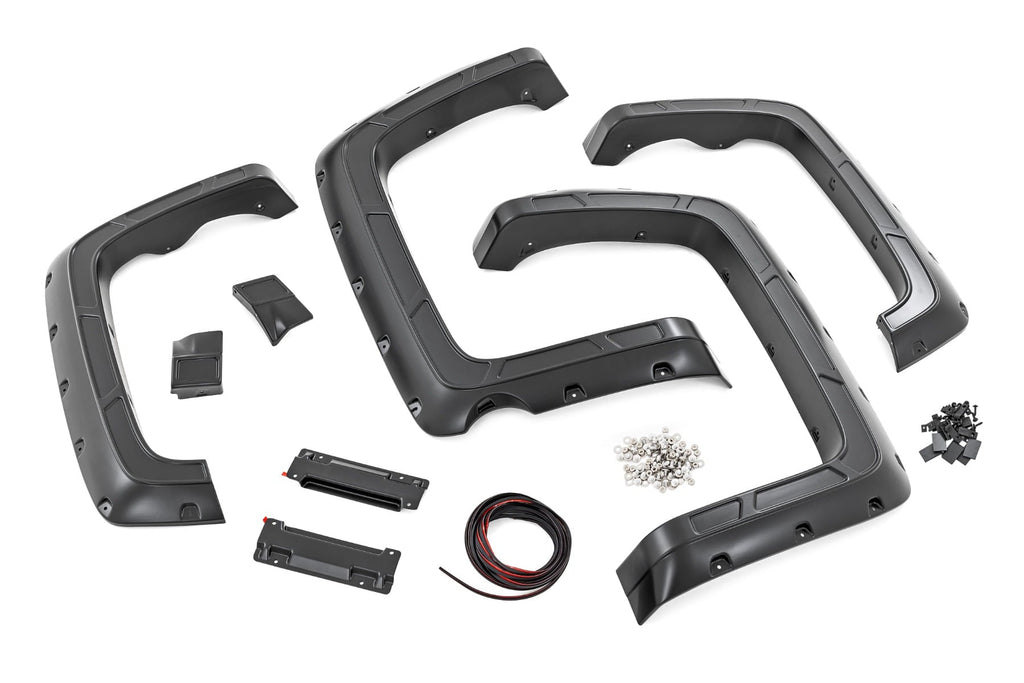 Defender Fender Flares | 5'9" Bed  | G7J Rainforest Green | Chevy Silverado 1500 (14-18)
