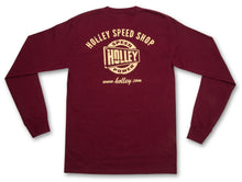 Load image into Gallery viewer, speedpower_burgundy_longsleeve_back_118158.jpg