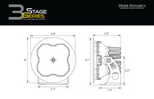 Load image into Gallery viewer, stage_series_3_led_pod_round_dimensoinal_drawing_d_11_1.jpg