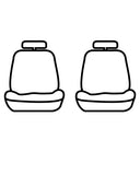 Seat Saver SS2431PCCH Polycotton SeatSaver Custom Front Row Seat Covers - Charcoal