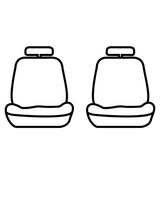 Seat Saver SS2499PCCH Polycotton SeatSaver Custom Front Row Seat Covers - Charcoal