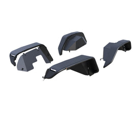 Black Horse Off Road TIFR20G Full Set Tubular Fender Flares & Inner Fender Flares Liners - Front & Rear