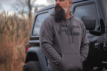 Load image into Gallery viewer, Rough Country Hoodie | RC Topographical Sleeve | Charcoal | SM