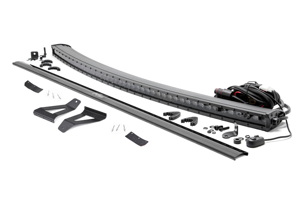 LED Light Kit | Windshield Mount | 50" BLK Single Row | Jeep Cherokee XJ (84-01)