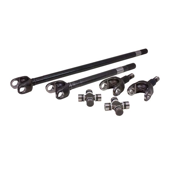 Yukon Gear and Axle YAW24168 Yukon Gear YAW24168 Yukon Chromoly Front Axle Kit, JK Rubicon Dana 44, 30/32 Spline, 7166 U-Joint