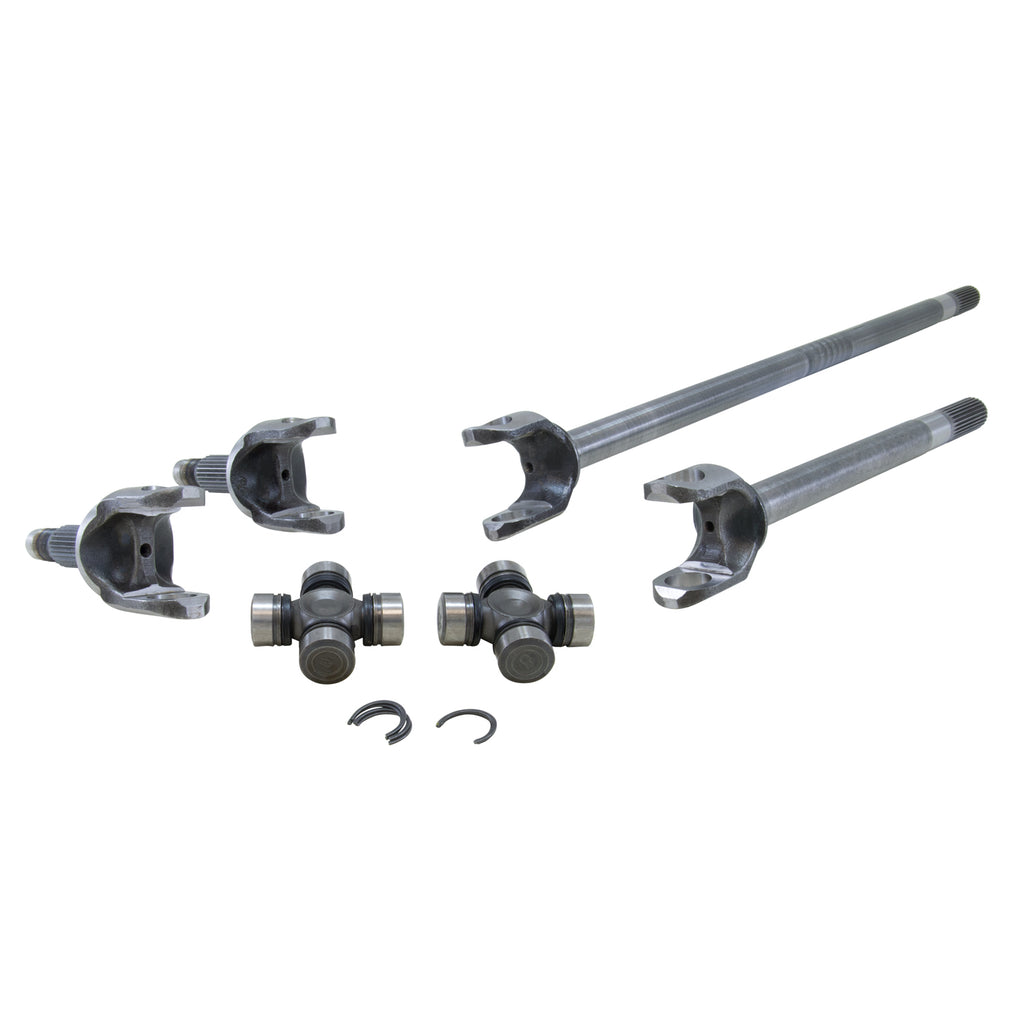 Yukon Gear and Axle YAW24170 Yukon Chromoly Front Axle Kit, JK Non-Rubicon Dana 30, 27/32 Spline, 7166 uJoint