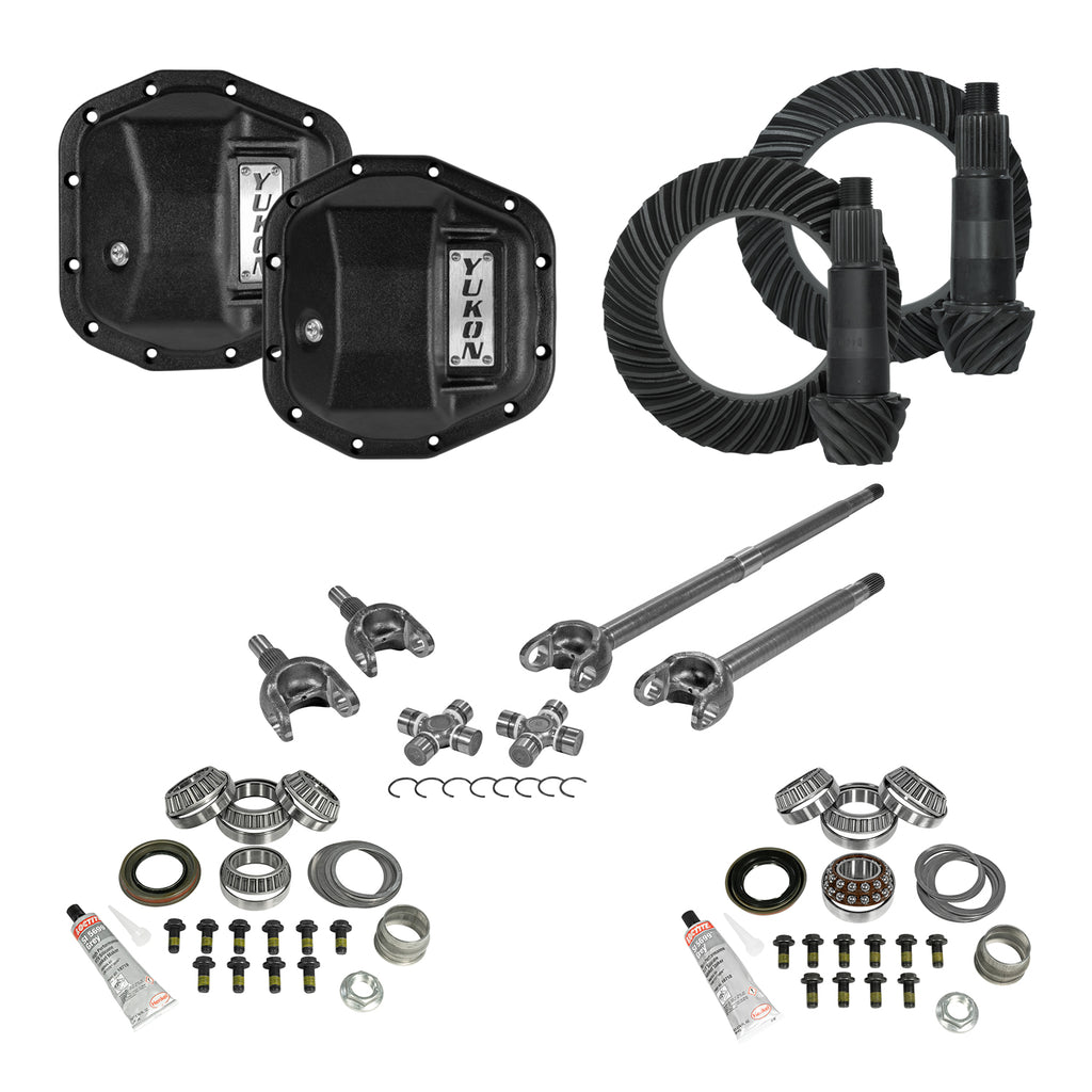 Yukon Gear and Axle YGK065STG3 Yukon Gear YGK065STG3 Stage 3 Re-Gear Kit upgrades front & rear diffs, 28 spl, incl covers/fr axles