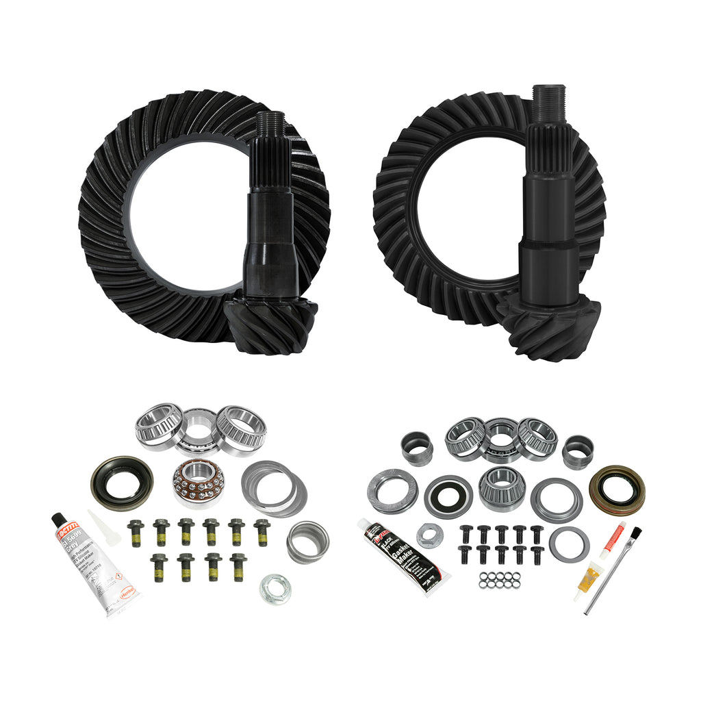 Yukon Gear and Axle YGK071 Yukon Gear & Kit Package for JL Non-Rubicon, D35 Rear & D30 Front, 3.73 Gear