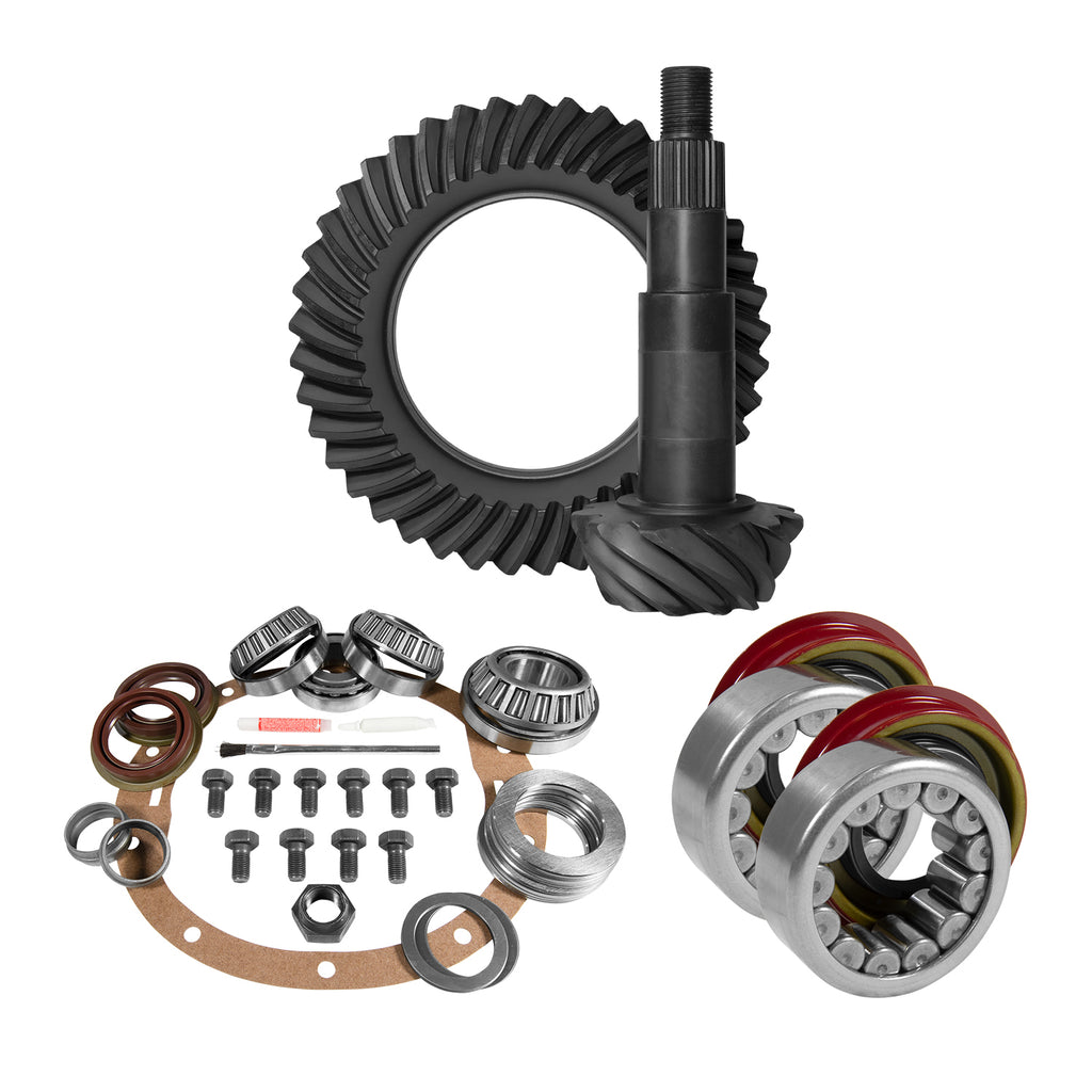 Yukon Gear and Axle YGK2033 8.6" GM 4.11 Rear Ring & Pinion, Install Kit, Axle Bearings & Seal